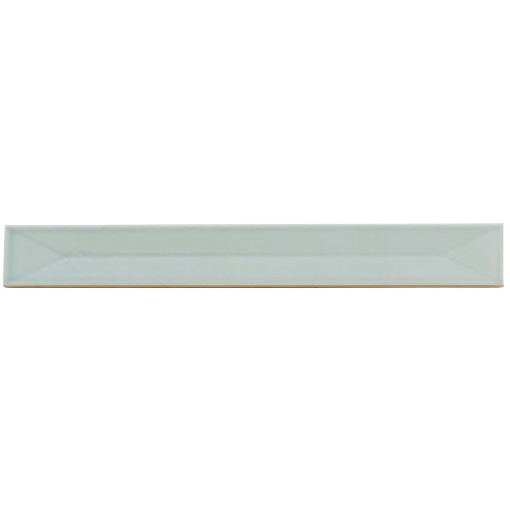 Pastel light Blue 2x16 Glossy Ceramic Deco Subway Tile (50 pack,10.76 sq ft/case)