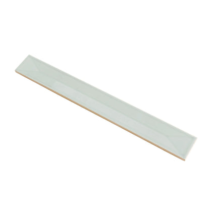 Pastel light Blue 2x16 Glossy Ceramic Deco Subway Tile (50 pack,10.76 sq ft/case)