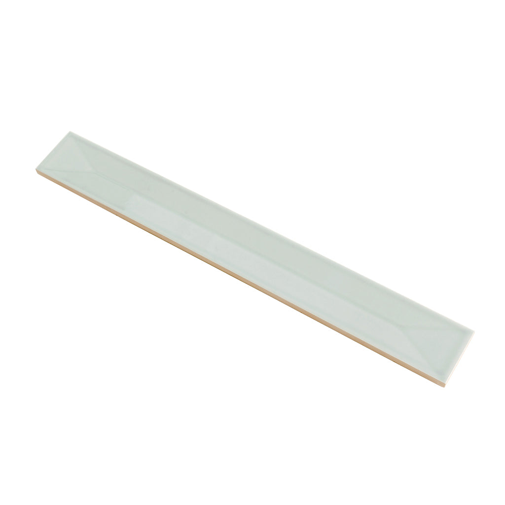 Pastel light Blue 2x16 Glossy Ceramic Deco Subway Tile (50 pack,10.76 sq ft/case) - Sample