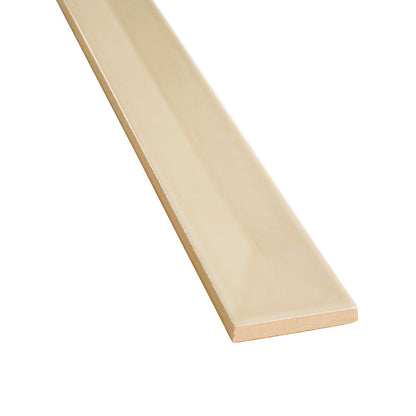 Alabaster Beige 2x16 Glossy Ceramic Deco Subway Tile (50 pack,10.76 sq ft/case)