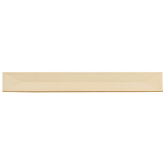 Alabaster Beige 2x16 Glossy Ceramic Deco Subway Tile (50 pack,10.76 sq ft/case) - Sample