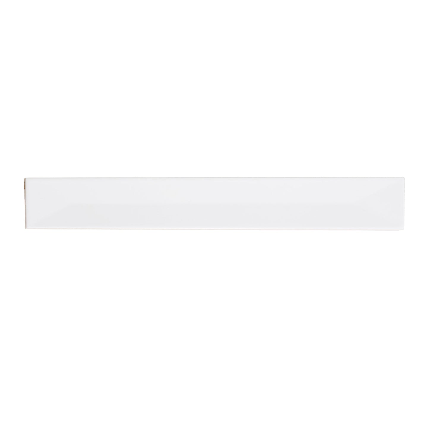 Snow White 2x16 Glossy Ceramic Deco Subway Tile (50 pack,10.76 sq ft/case)