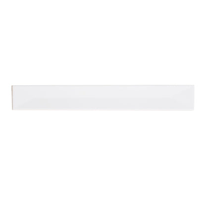 Snow White 2x16 Glossy Ceramic Deco Subway Tile (50 pack,10.76 sq ft/case)