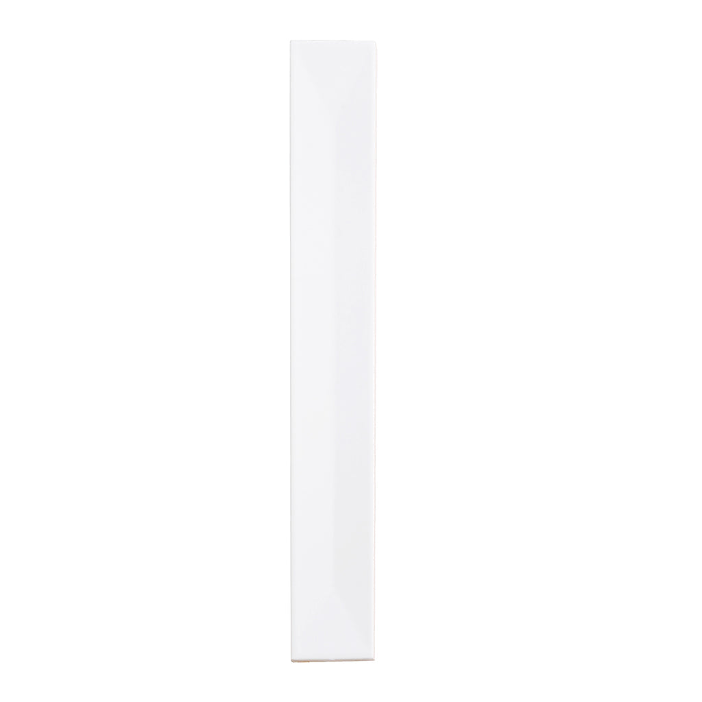 Snow White 2x16 Glossy Ceramic Deco Subway Tile (50 pack,10.76 sq ft/case) - Sample