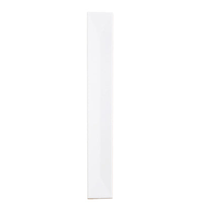 Snow White 2x16 Glossy Ceramic Deco Subway Tile (50 pack,10.76 sq ft/case) - Sample
