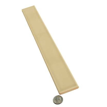 Soft Olive 2x16 Glossy Ceramic Subway Tile (50 pack, 10.76 sq ft/case) - Sample