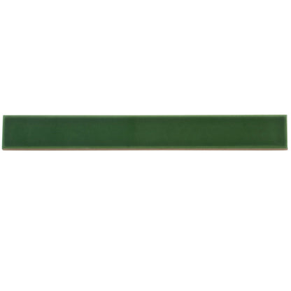 Forest Green 2x16 Glossy Ceramic Subway Tile (50 pack, 10.76 sq ft/case) - Sample