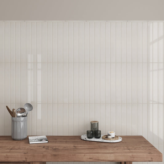 Soft Dove Gray 2x16 Glossy Ceramic Subway Tile (50 pack, 10.76 sq ft/case)