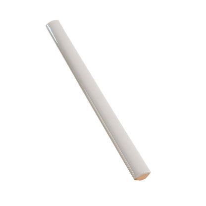 Soft Dove Gray 0.5x8 Glossy Ceramic Pencil Tile Trim (10 pack, 0.27 sq ft/case) - Sample