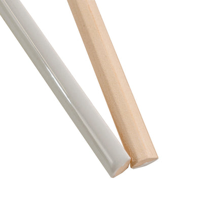 Soft Dove Gray 0.5x8 Glossy Ceramic Pencil Tile Trim (10 pack, 0.27 sq ft/case) - Sample