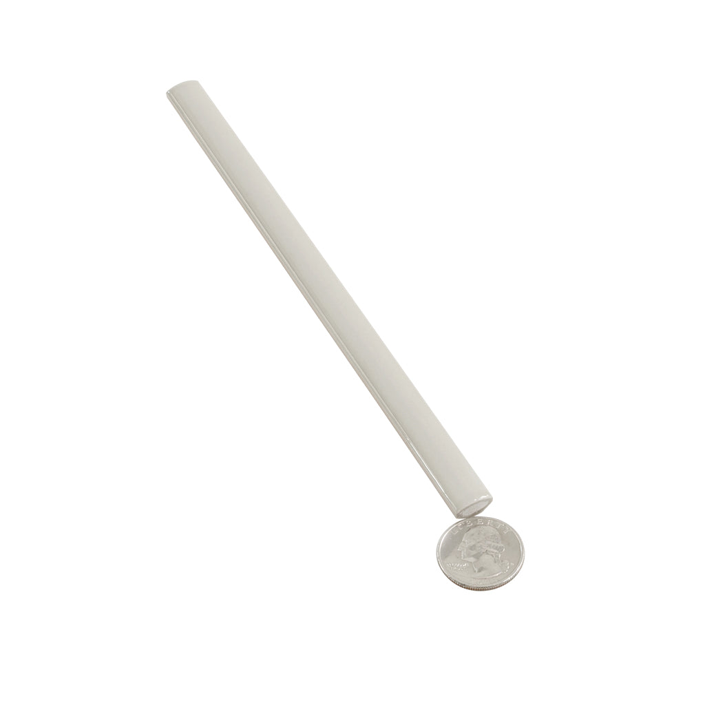 Soft Dove Gray 0.5x8 Glossy Ceramic Pencil Tile Trim (10 pack, 0.27 sq ft/case) - Sample