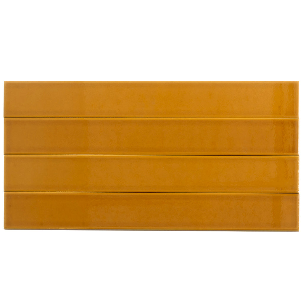 Honey 2x16 Glossy Ceramic Subway Tile (50 pack, 10.76 sq ft/case) - Sample