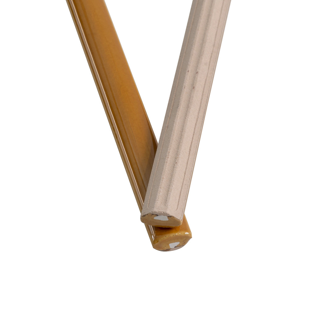 Honey 0.5x8 Glossy Ceramic Pencil Tile Trim (10 pack, 0.27 sq ft/case) - Sample