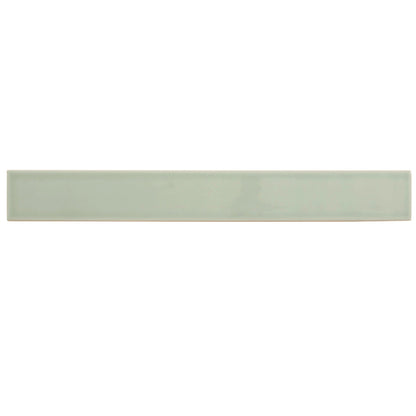 Soft Mint Green 2x16 Glossy Ceramic Subway Tile (50 pack, 10.76 sq ft/case)