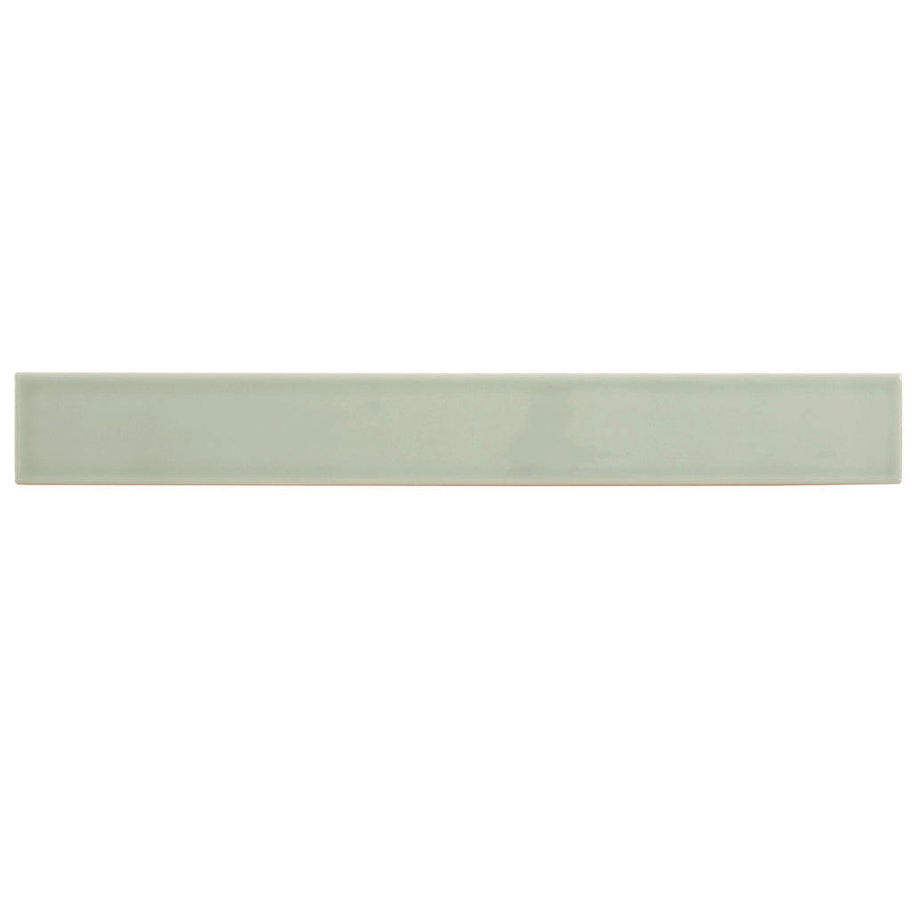 Soft Mint Green 2x16 Glossy Ceramic Subway Tile (50 pack, 10.76 sq ft/case) - Sample