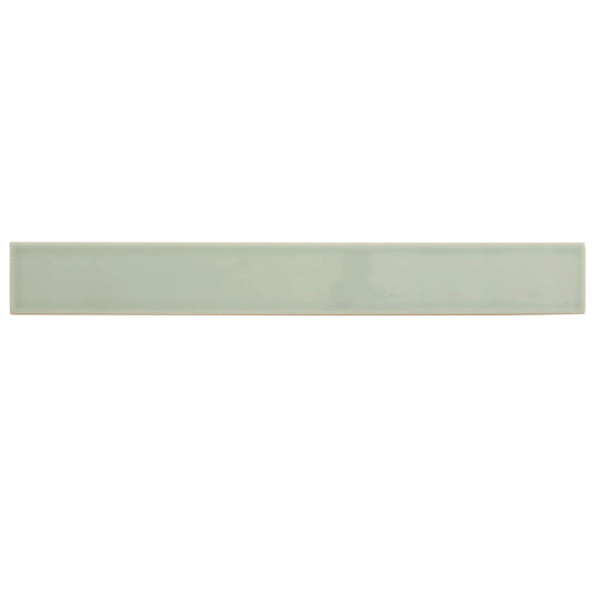 Soft Mint Green 2x16 Glossy Ceramic Subway Tile (50 pack, 10.76 sq ft/case) - Sample