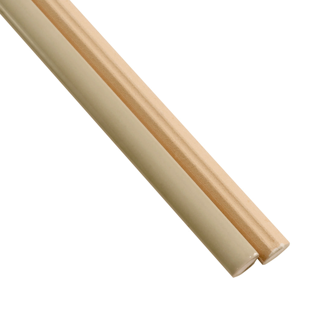 Soft Olive 0.5x8 Glossy Ceramic Pencil Tile Trim (10 pack, 0.27 sq ft/case) - Sample