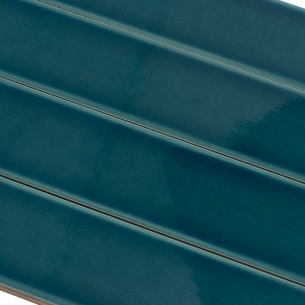 Emerald Petrol Blue 2x16 Glossy Ceramic Subway Tile (50 pack, 10.76 sq ft/case)