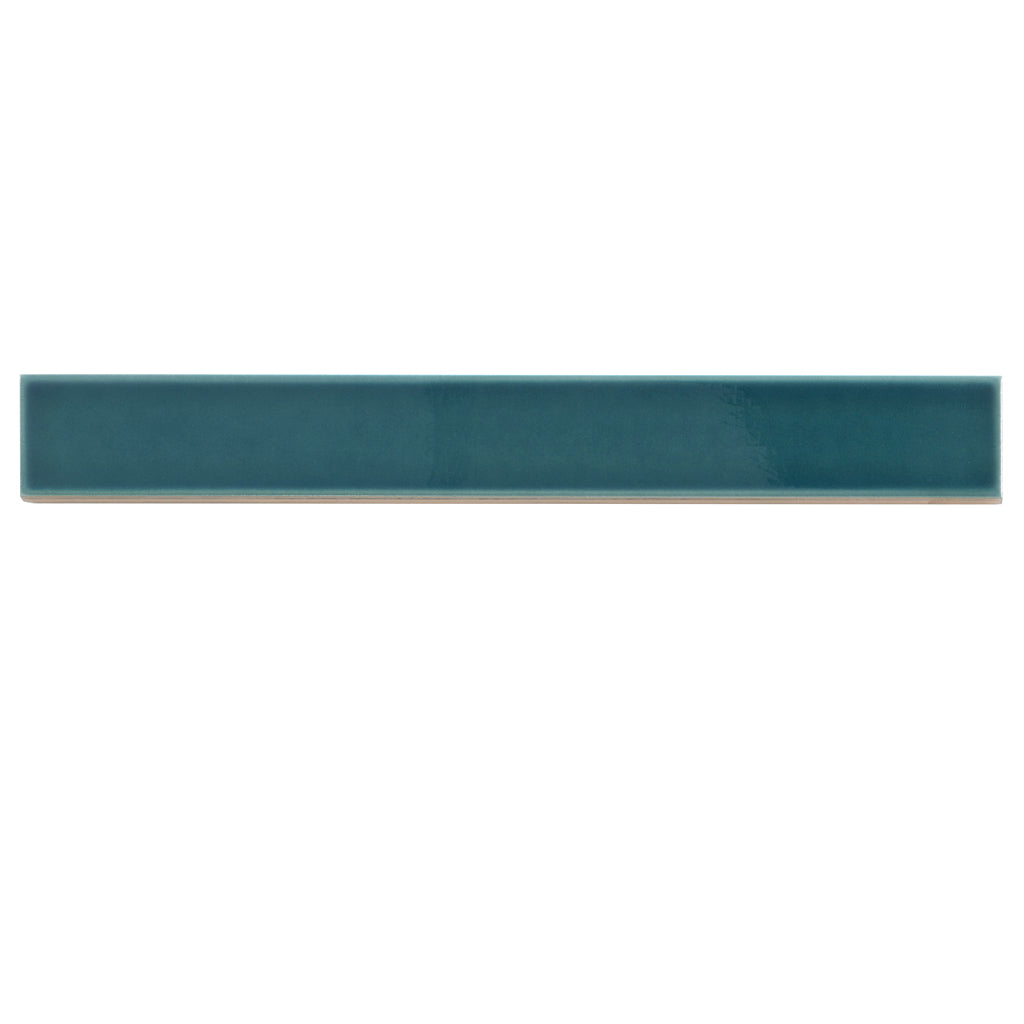 Emerald Petrol Blue 2x16 Glossy Ceramic Subway Tile (50 pack, 10.76 sq ft/case) - Sample