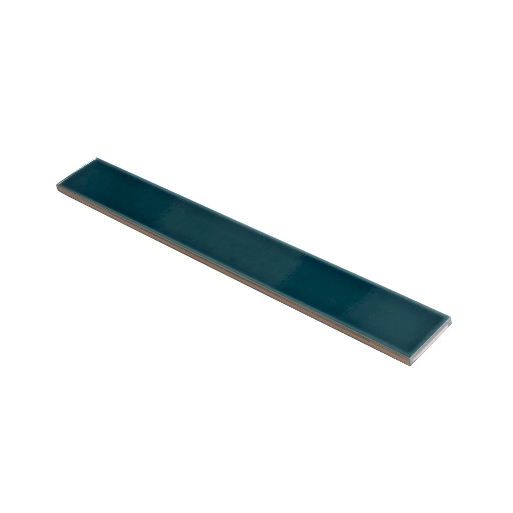Emerald Petrol Blue 2x16 Glossy Ceramic Subway Tile (50 pack, 10.76 sq ft/case)