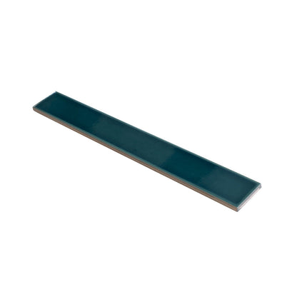 Emerald Petrol Blue 2x16 Glossy Ceramic Subway Tile (50 pack, 10.76 sq ft/case)