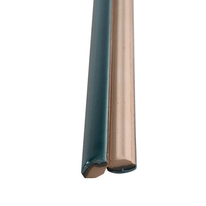 Emerald Petrol Blue 0.5x8 Glossy Ceramic Pencil Tile Trim (10 pack, 0.27 sq ft/case)