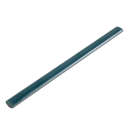 Emerald Petrol Blue 0.5x8 Glossy Ceramic Pencil Tile Trim (10 pack, 0.27 sq ft/case) - Sample