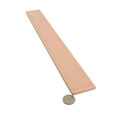 Powder Pink 2x16 Glossy Ceramic Subway Tile (50 pack, 10.76 sq ft/case) - Sample