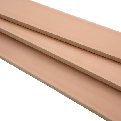 Powder Pink 2x16 Glossy Ceramic Subway Tile (50 pack, 10.76 sq ft/case) - Sample