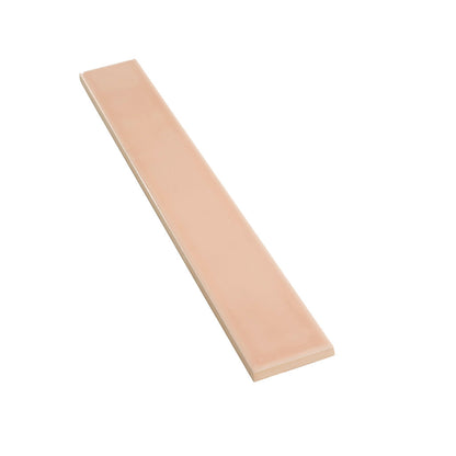 Powder Pink 2x16 Glossy Ceramic Subway Tile (50 pack, 10.76 sq ft/case) - Sample