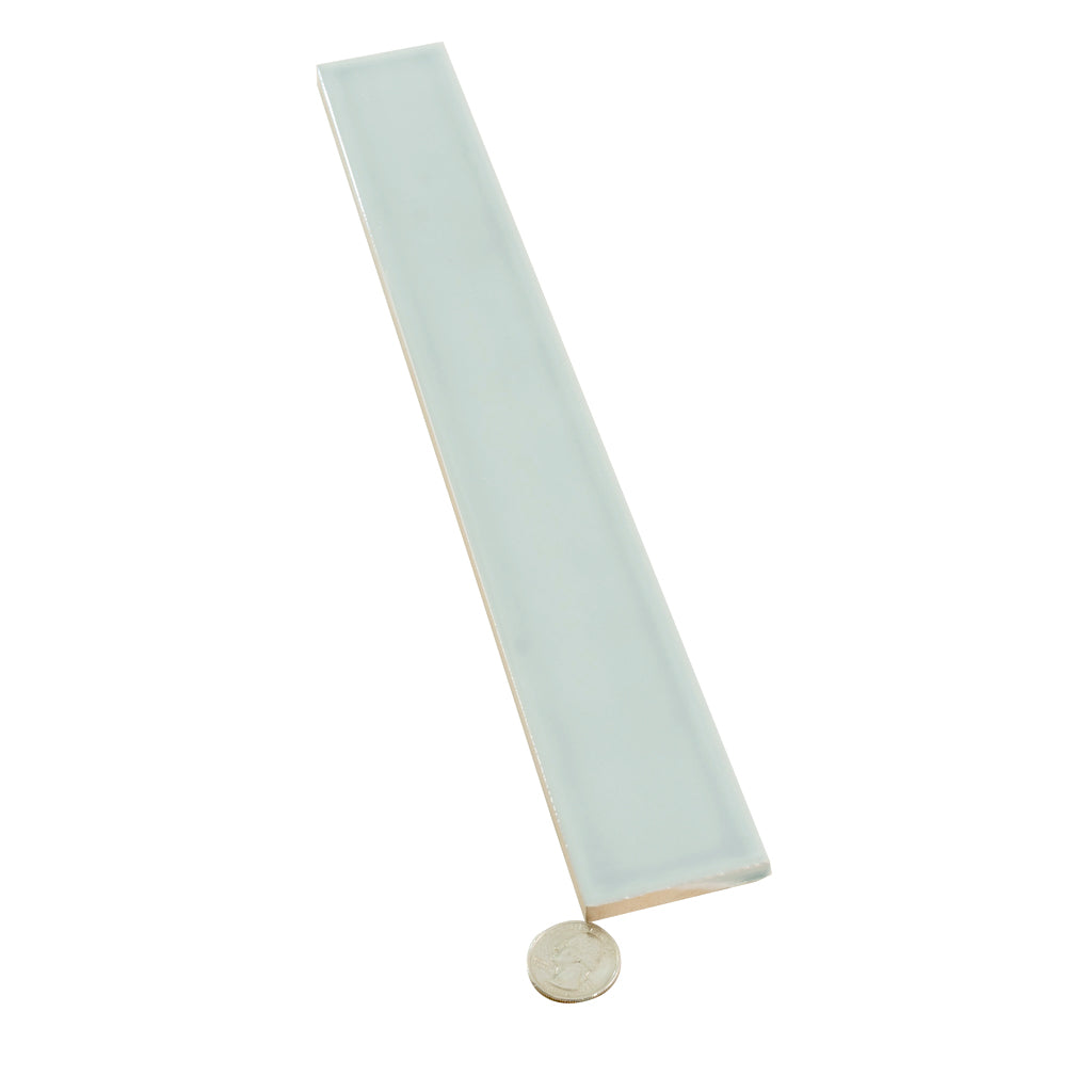 Pastel light Blue 2x16 Glossy Ceramic Subway Tile (50 pack, 10.76 sq ft/case) - Sample