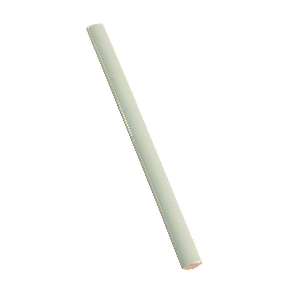 Pastel light Blue 0.5x8 Glossy Ceramic Pencil Tile Trim (10 pack, 0.27 sq ft/case)