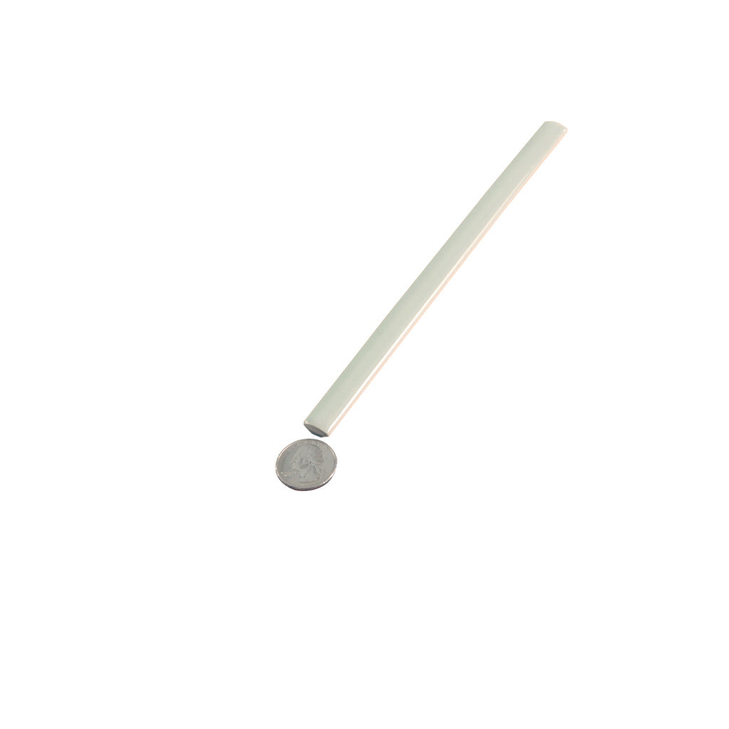 Pastel light Blue 0.5x8 Glossy Ceramic Pencil Tile Trim (10 pack, 0.27 sq ft/case) - Sample