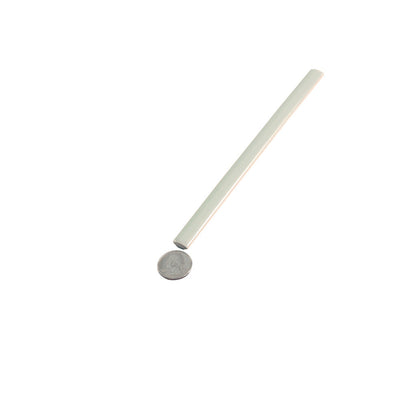 Pastel light Blue 0.5x8 Glossy Ceramic Pencil Tile Trim (10 pack, 0.27 sq ft/case) - Sample