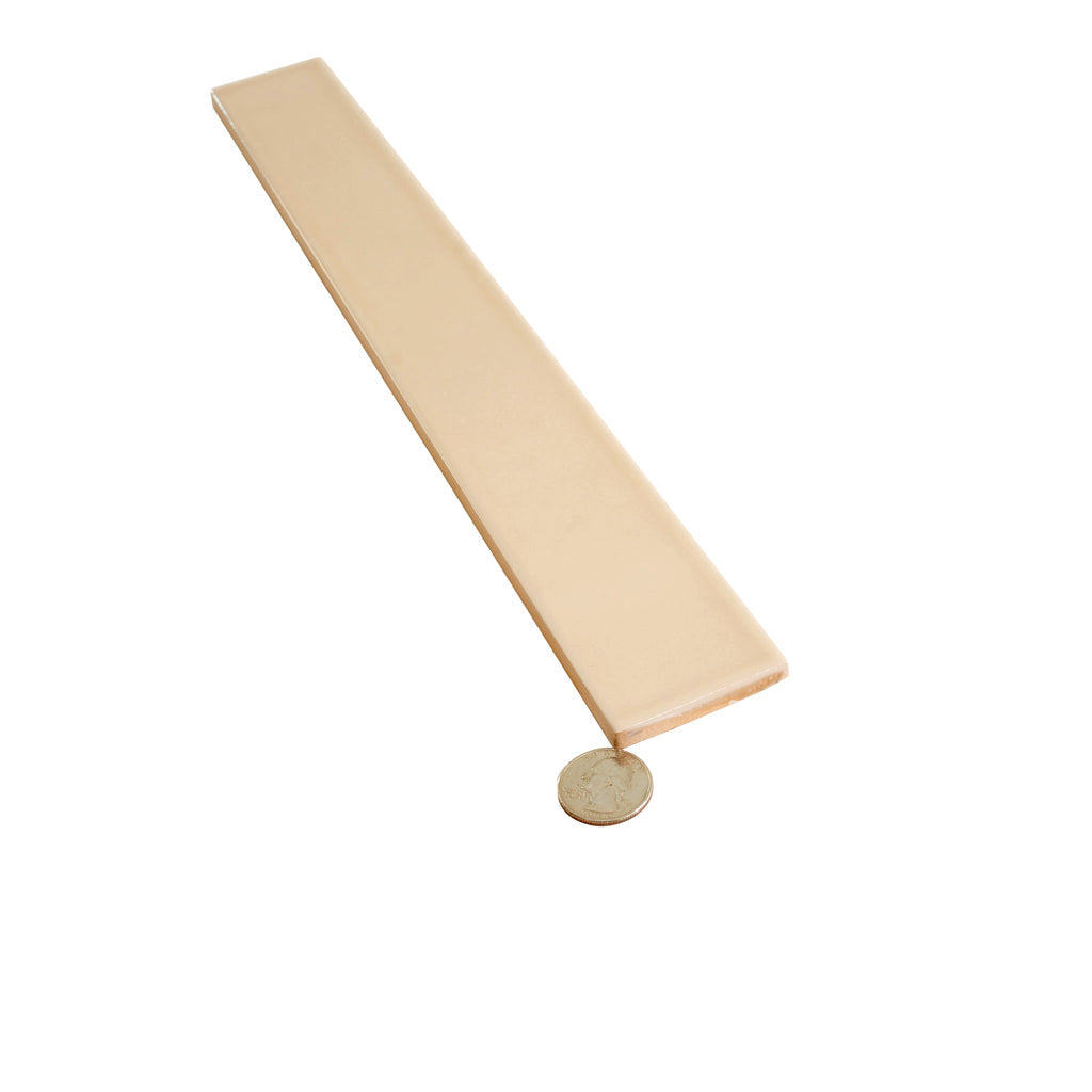Alabaster Beige 2x16 Glossy Ceramic Subway Tile (50 pack, 10.76 sq ft/case) - Sample