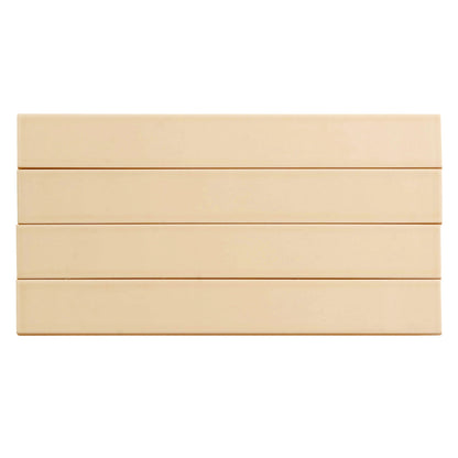 Alabaster Beige 2x16 Glossy Ceramic Subway Tile (50 pack, 10.76 sq ft/case) - Sample