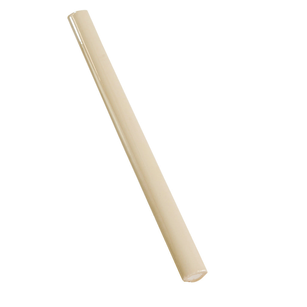 Alabaster Beige 0.5x8 Glossy Ceramic Pencil Tile Trim (10 pack, 0.27 sq ft/case)