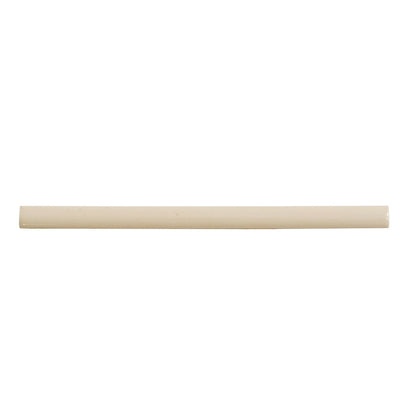 Alabaster Beige 0.5x8 Glossy Ceramic Pencil Tile Trim (10 pack, 0.27 sq ft/case) - Sample