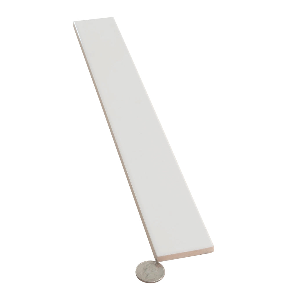 Snow White 2x16 Glossy Ceramic Subway Tile (50 pack, 10.76 sq ft/case) - Sample