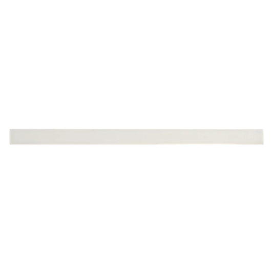 Snow White 0.5x8 Glossy Ceramic Pencil Tile Trim (10 pack, 0.27 sq ft/case) - Sample