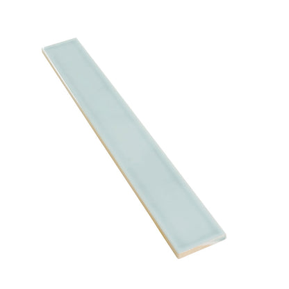 Pastel light Blue 2x16 Glossy Ceramic Subway Tile (50 pack, 10.76 sq ft/case) - Sample