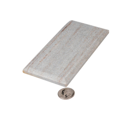 Wooden Beige 3x6 Polished Beveled Subway Marble Tile (40 pack, 5 sq ft/case) - Sample