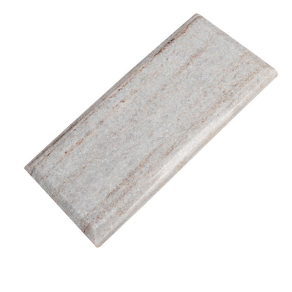 Wooden Beige 3x6 Polished Beveled Subway Crystal Sand Marble Tile (40 pack, 5 sq ft/case)