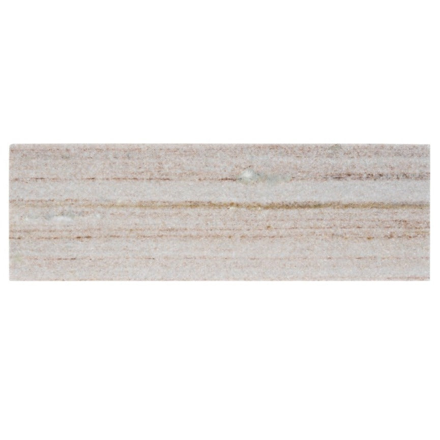 Wooden Beige 4x12 Honed Subway Crystal Sand Marble Tile (15 pack, 5 sq ft/case)