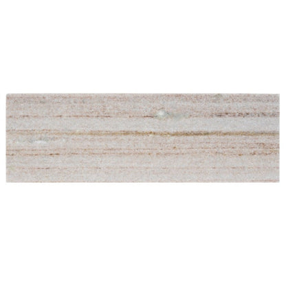 Wooden Beige 4x12 Honed Subway Crystal Sand Marble Tile (15 pack, 5 sq ft/case)