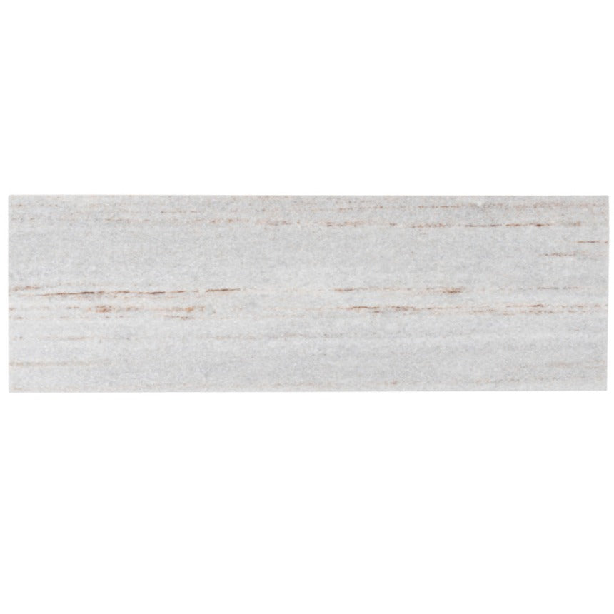 Wooden Beige 4x12 Polished Subway Crystal Sand Marble Tile (15 pack, 5 sq ft/case)