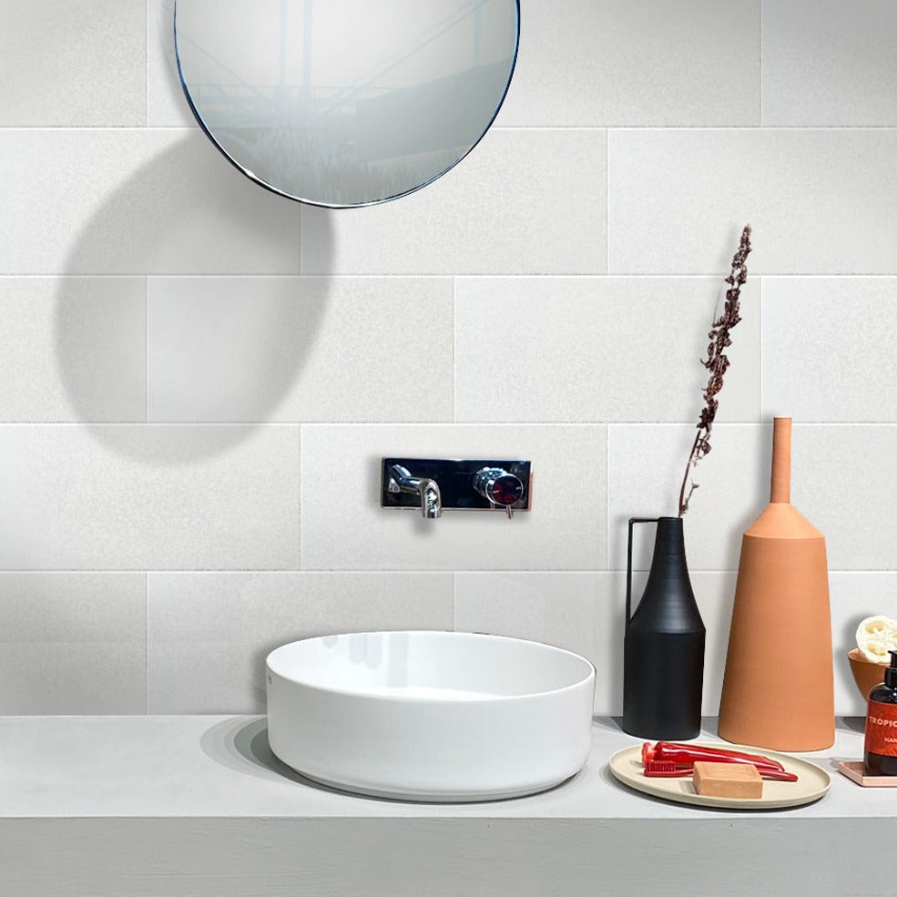 White 12x24 Honed Field Marble Tile (5 pack, 10 sq ft/case) - Sample