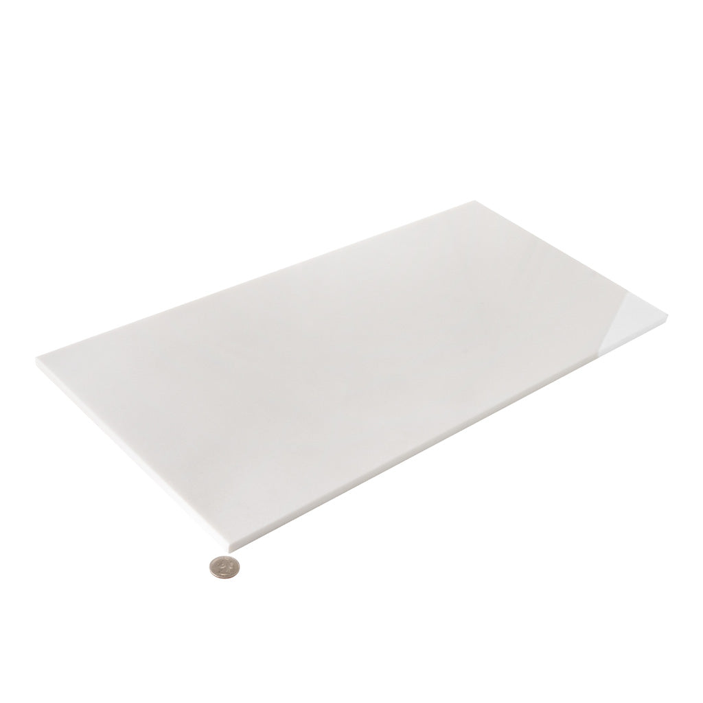 White 12x24 Polished Field Marble Tile (5 pack, 10 sq ft/case) - Sample