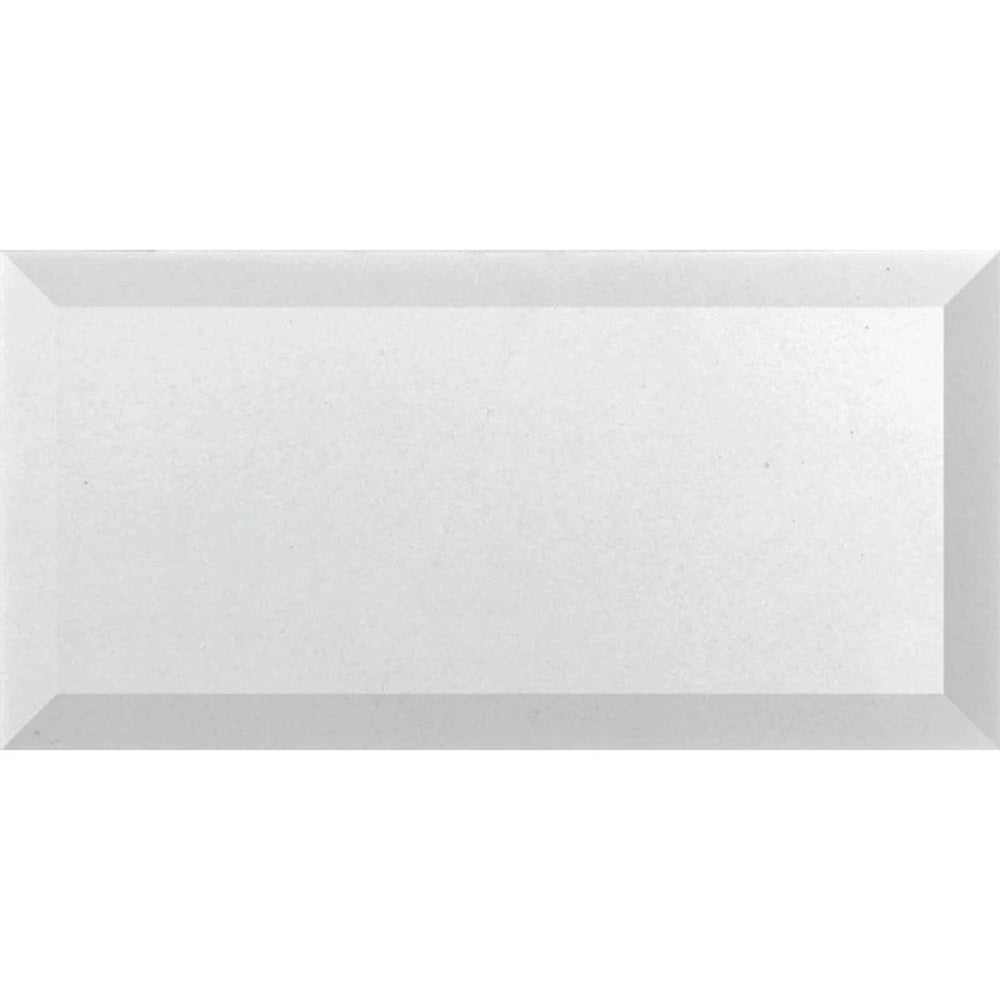 White 3x6 Polished Beveled Subway Thassos Marble Tile (40 pack, 5 sq ft/case)