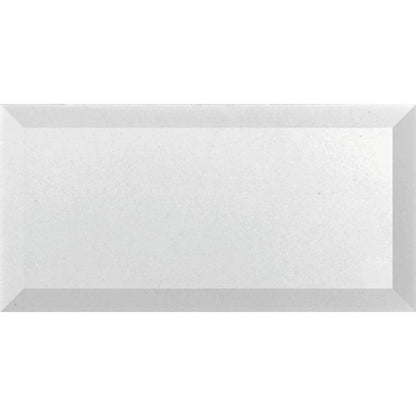White 3x6 Polished Beveled Subway Thassos Marble Tile (40 pack, 5 sq ft/case)